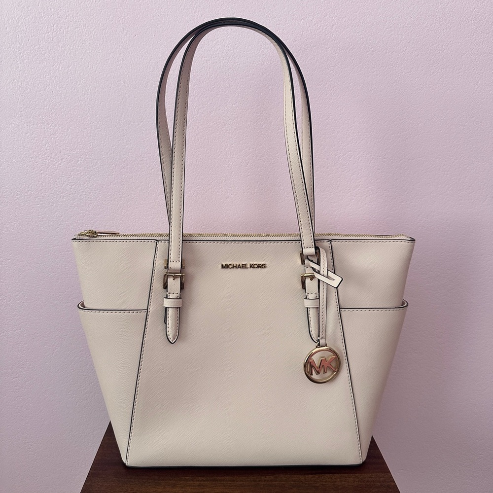 Michael Kors Light Pink Leather Tote Bag